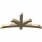 Ekena Millwork Davenport Rough Sawn Timber Gable Bracket, Douglas Fir, 60"W x 27"H x 4"D x 4"F, 11/12 Pitch GBW060X27X0404DAV00RDF - alternate 5